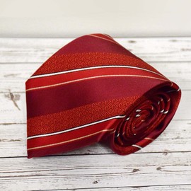 Lifebeats CTR Choose the Right Adult Stripe Red and Maroon Microfiber Necktie by Ringmasters