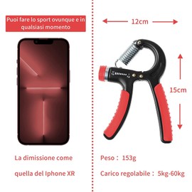 Hand Trainer Forearm Trainer Adjustable Grip Strength Trainer Forearm Training Device Hand Grip Strength Trainer 5-60 kg with Non-Slip Rubber Forearm Gripper Portable Finger Trainer Occupational