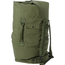 Genuine Military Issue Olive Drab 2-Strap Cordura Nylon Duffle Bag