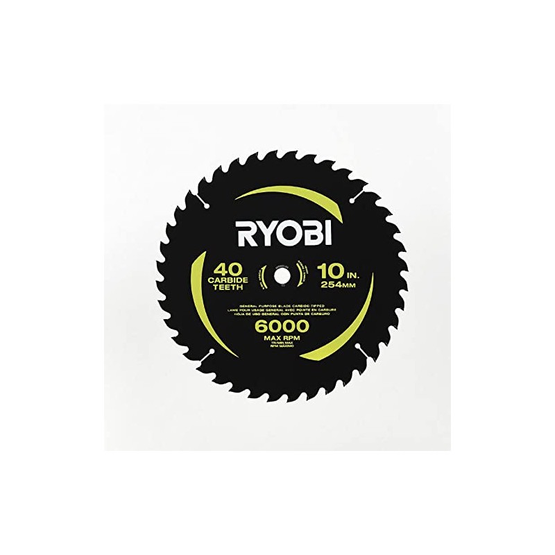 RYOBI 10" 40T Carbide Thin Kerf Miter Saw Blade Genuine