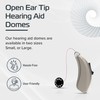 Widex Compatible Open Ear Tip Hearing Aid Domes, Pack of