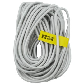 Savage Island Heavy Duty 6mm Bungee Cord Elastic Tie Down Straps Rope, 15 metres, White