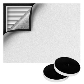 REOPOPO 51 x 39” Attic Fan Cover, Attic Door Insulation Cover with with Sticky Self-Adhesive Hook and Loop Tape, Attic Cover, Whole House Fan Cover, Attic Ceiling Insulation Shutter Cover