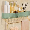 Bathroom Shelf Drill Free Alumimum Strong Load Bearing Wall Mounted