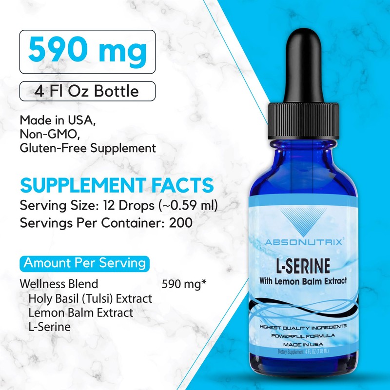 Absonutrix L-Serine Complex 500 mg - 4 Oz Liquid Large