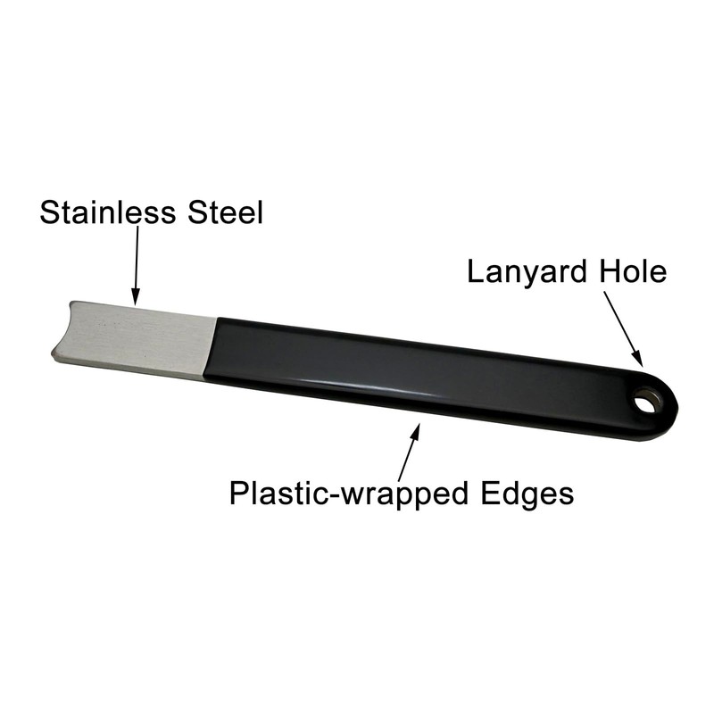 4PCS 4.92" Ferro Rod Striker Scraper Stainless Steel with Plastic-Edged