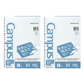 Kokuyo K836BX2SET B5 B Ruled 100 Sheets Set of 2