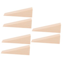 STOBOK 3sets Nail-Free Door Stopper Wall Protective Door Bumper Stopper Block Supply Anti-wear Wood Material 2pcs*3