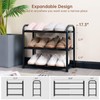 Gonfoam 3-Tier Expandable Shoe Rack,Adjustable Shoe Shelf Storage Organizer Heavy