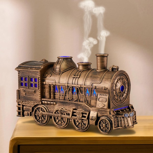 Humidifiers for Bedroom, Cool Quiet Steam Train Looking Mist Air