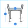 Medline Bath Bench Shower Seat with Padded Armrests, Ideal for