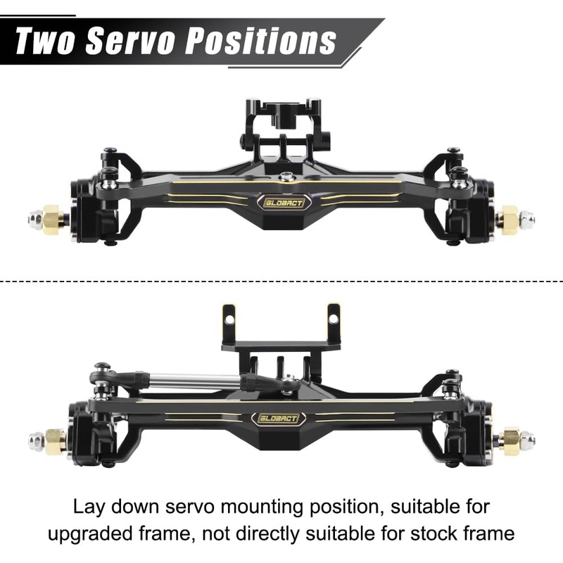 GLOBACT for TRX4M Axles Widend 10mm Brass Axles Set with
