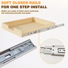 Grehitk Pullout Cabinet Organizer, 14''W×21''D×3''H Slide Out Shelves for Kitchen