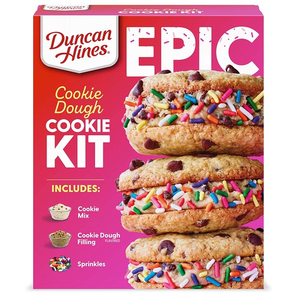 Duncan Hines Epic Kit, Cookie Dough Cookie Mix Kit, 22.19 oz.