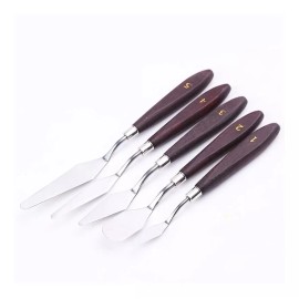 OLEO Juego De 5 Espátulas Para Pintura Oleo O Acrílica Madera