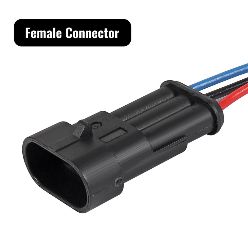 10PCS 3 Pin Electrical Wire Connectors Male and Female Plug