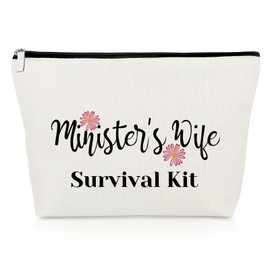 Pastors Wife Gifts Makeup Bag Christian Gifts for Minister's Wife Appreciation Gifts Religious Inspirational Gifts Christmas Mothers Day Gifts for Pastors Wife Birthday Gifts Travel Cosmetic Pouch