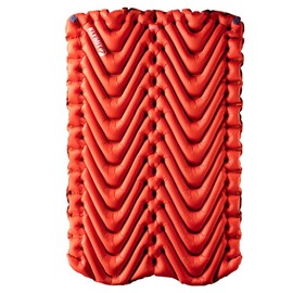 Klymit Insulated Double V Inflatable Sleeping Pad for Camping, Lightweight Hiking and Backpacking Air Bed For Cold Weather, 3 Inch Thick