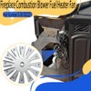 VMQ Fireplace Combustion Blower Fuel Heater Fan 3-20-502221 Double Paddle