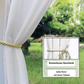 Comlax Outdoor Curtain Weatherproof, White Curtains Balcony with Eyelet Top Bottom, Waterproof, Windproof, Privacy Screen and Sun Protection for Porch, Gazebos, Pergola, Gardens, Pack of 1