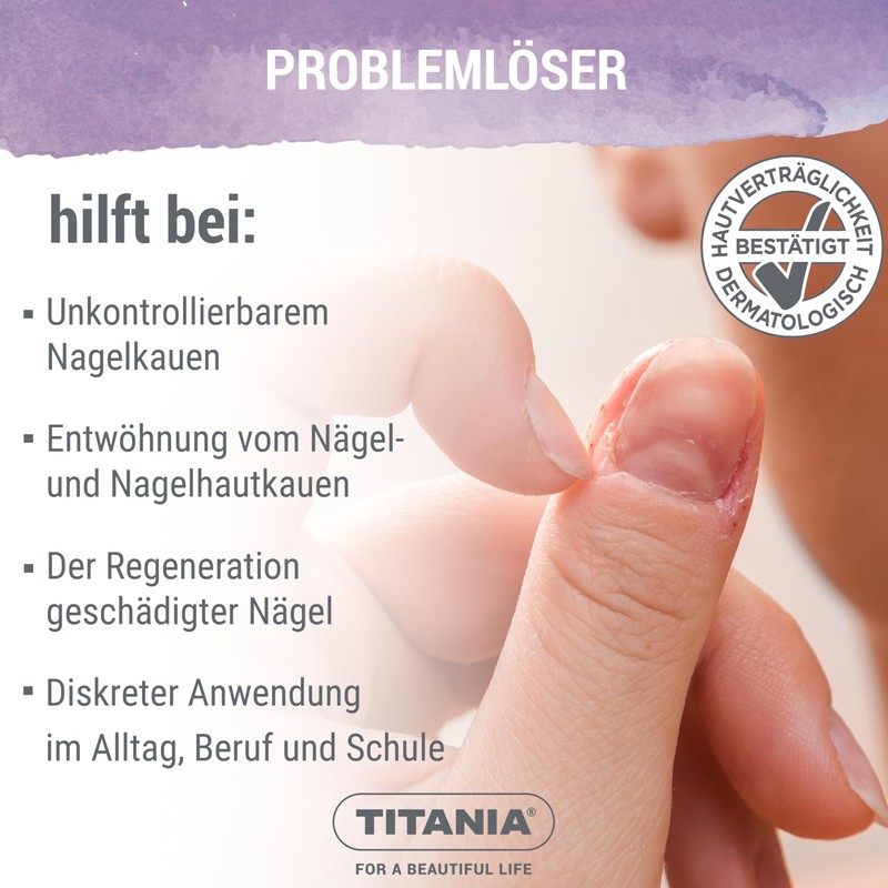 TITANIA® Nagelkau Stop 12 ml - Bitter Substance Against Nail