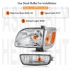 6pc-kit Headlights with Corner&Bumper turn signal Lights Assembly for 2001