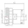 LMR300 케이블용 5PCS N 남성 플러그 커넥터 LMR300 Cable 5PCS
