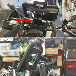 YIEBA Universal GPS Navigation Mount, Phone Holder with 12mm GPS Mount, Clamp Bar, Navigation Mount, GPS Phone Holder, Clamp Rod