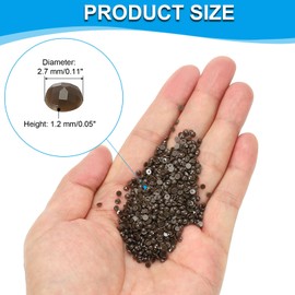 PATIKIL 10000 Pcs Diamond Art Painting Replacement Beads, Acrylic Crystal Painting Rhinestones, Diamond Art Painting Accessories for Nails Diamond Art Crafts DIY Makeup, Dark Brown