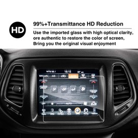 YEE PIN 8,4-ZOLL Kompatibel mit Jeep Wrangler JL 2018-2023/ Wrangler 4xe 2021-2023 Displayschutzfolie Navigation Schutzfolie GPS Navi Folie 9H Gehärtetes Wrangler Schutz Kratzfest