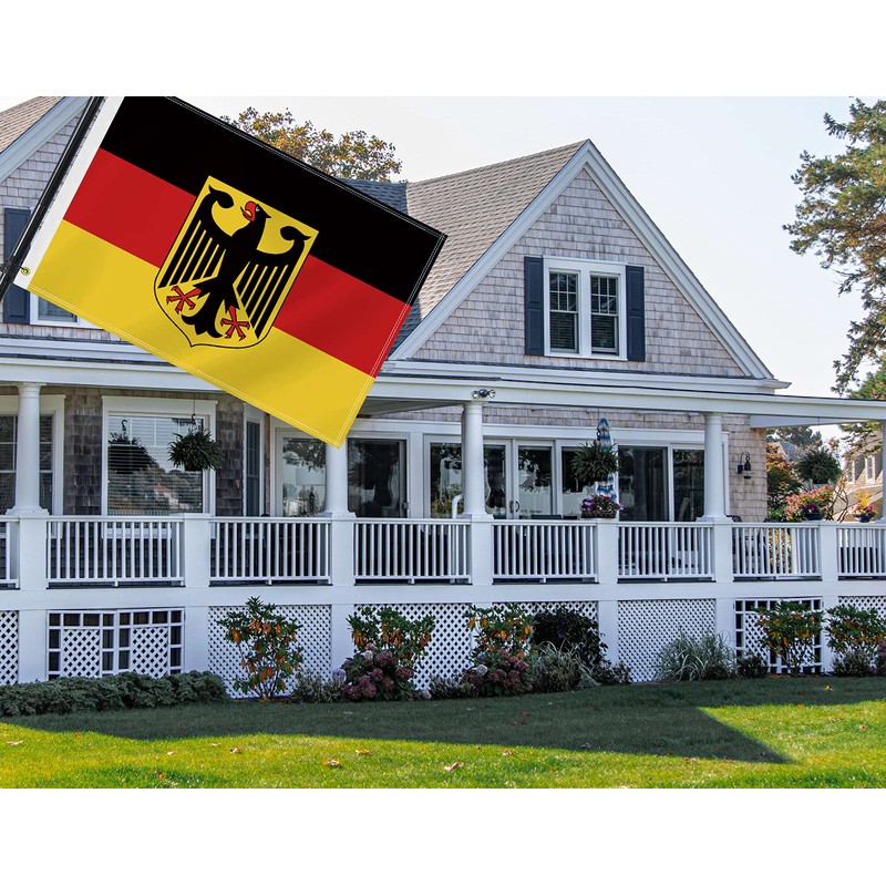 2×3 FT German Flag,Medium 60×90 CM Germany Eagle Arm of