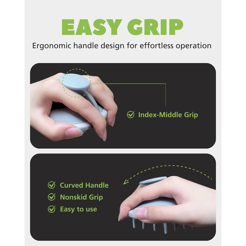 DOWMI Scalp Hair Massager Shampoo Brush 2-Pack, Scalp Scrubber Set