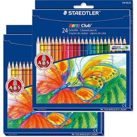 Staedtler Noris Club Coloured Pencils Set of 24 Colours 24er-Pack | Doppelpack assorted colours