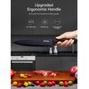 D.Perlla Black Knife Set with Sharpener 7 Pieces Stainless Steel