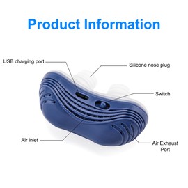 Anti Snoring Devices, Electric Snoring Aids for Men, Effective Electric Sleep Apnea Devices to Stop Snoring, Comfortable Anti Snoring Solution for Blocked Nostrils (White)