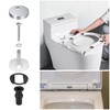 2 Pack Toilet Seat Hinges Fixings – Quick Release Toilet