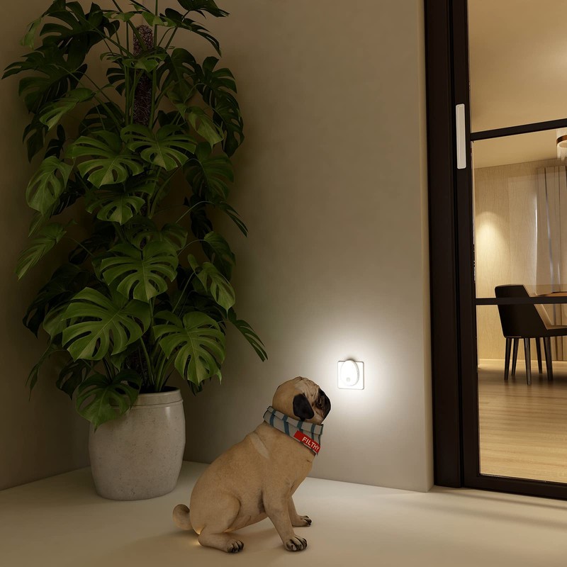 Lyridz Night Light with Motion Sensor, Dimmable Cool White Bright