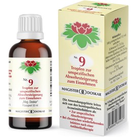 MAGISTER DOSKAR Tropfen Nr. 9 - Homöopathische Tropfen zur unspezifischen Abwehrsteigerung, 50 ml - APOTHEKENQUALITÄT