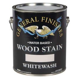 General Finishes Water Based Wood Stain, 1 Gallon, Whitewash