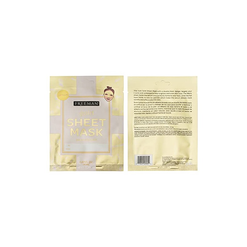 Freeman Limited Edition Valentines Day Metallic Sheet Masks, Variety 12