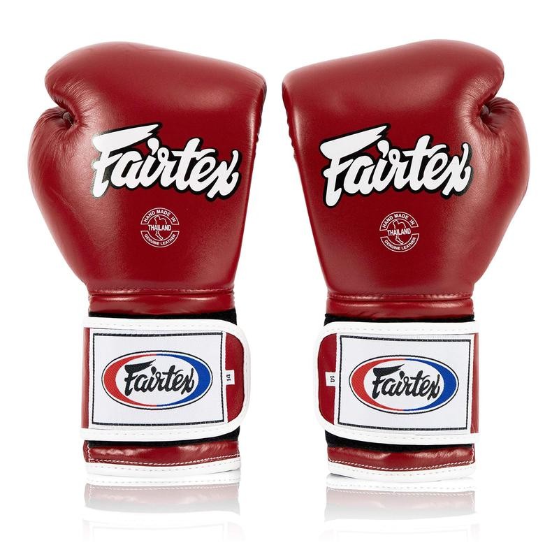 Fairtex BGV9 Mexican Style Red White Muay Thai Boxing Glove