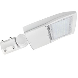 150W LED Shoebox Pole Light for Parking Lots - White 5000K, Dimmable, 21000LM, Surge Protection Built-in, Replaces 450W MH/HPS, Outdoor Area Street Lighting, 100-277V, DLC & UL Certified.
