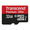 Transcend 32GB Premium MicroSDHC Class 10 UHS-I Memory Card -
