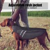 Dog Rain Jacket Lightweight Adjustable Waterproof Pet Poncho with Reflective