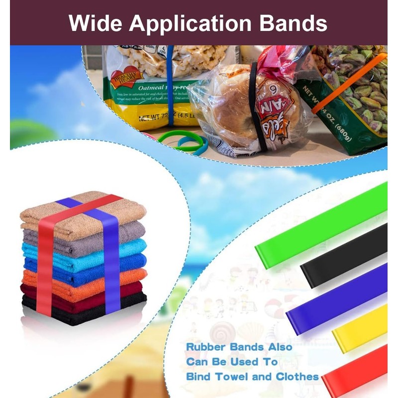12 Pack Towel Bands for Cruise Chairs, Silicone Towel Clips