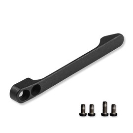 CIVIVI Titanium Pocket Clip with 2 Pairs Titanium Screws for Mini Praxis, Qubit, Vision FG, Buster FG, Sokoke and Button Lock Elementum II Knife T003D (Black)