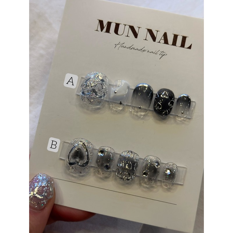 Heart Heart Heart Nail Tips - A+B / 하트하트하트 네일팁