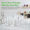 Lilymicky [1000 Pack] 7 oz Clear Plastic Cups, Disposable Drinking