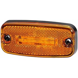 HELLA 2PS 345 600-017 Side Marker Light - LED - 24V - mounting - Lens Colour: Yellow - Cable: 500mm - Lateral Mounting