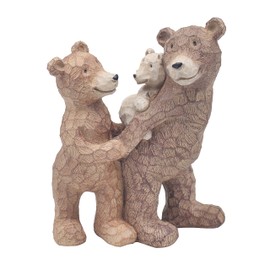 The Leonardo Collection Bear Family Figurine For Home & Office | Home Decor Ornaments Gift For Women & Men | Beautiful Figurine For Indoor & Outdoor | Living Room Decor Ornaments